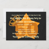 50e URPRISE Birthday Gold Black Crown Star V03 Kaart (Achterkant)