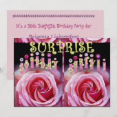 50e URPRISE Birthday Party Invitation Kaart (Voorkant / Achterkant)