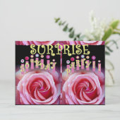 50e URPRISE Birthday Party Invitation Kaart (Staand voorkant)