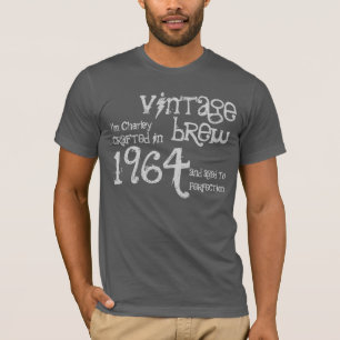 50e verjaardag 1964 of een jaar Vintage Brew G203E T-shirt