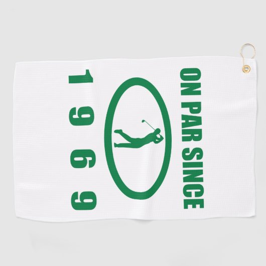 50e verjaardag 1969 voor de Golfers Golfhanddoek (Horizontaal)