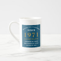 50e verjaardag 1971 blauw goud voor haar persoonli
