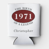 50e verjaardag 1971 Geboorte van een legende Retro Blikjeskoeler (Voorkant)