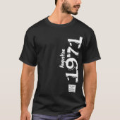 50e Verjaardag 1971 Naam Legends  Distressed T-shirt (Voorkant)