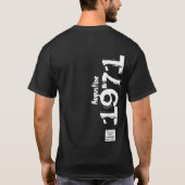 50e Verjaardag 1971 Naam Legends  Distressed T-shirt (Achterkant)