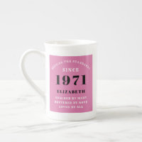 50e verjaardag 1971 roze zwart voor haar persoonli