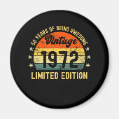 50e verjaardag  1972 beperkte uitgave magneet (Voorkant)