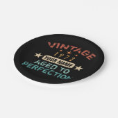 50e verjaardag 1972 Jouw naam toevoegen Papieren Bordje (Gekanteld)