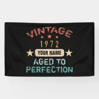 50e verjaardag 1972 Jouw naam toevoegen Spandoek