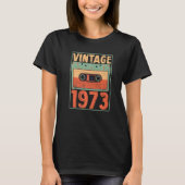 50e  verjaardag 1973 Cassettebandje 50 jaar O T-shirt (Voorkant)
