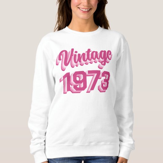 50e verjaardag 1973 Gift Sweatshirt (Voorkant)
