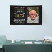 50e verjaardag 1973 Legendary Black and Gold Spandoek (Beurs)