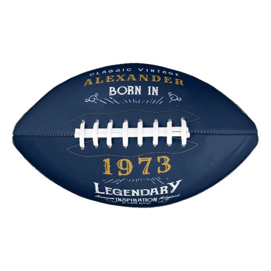 50e verjaardag 1973 monogram legenda american football (Voorkant)