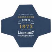 50e verjaardag 1973 Monogram naam Legendary Voetbal (Enkel)