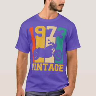 50e verjaardag 1973 motorfiets 50 jaar t-shirt