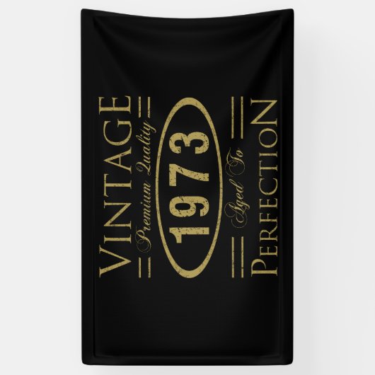 50e  verjaardag 1973 spandoek (Verticaal)