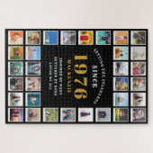 50e verjaardag 1976 familieherinneringen fotocolla legpuzzel (Horizontaal)