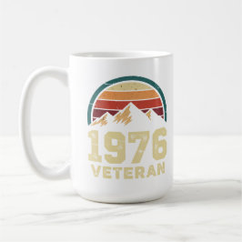 50e verjaardag 1976 Retro bergen Zonneschijn Vinta Koffiemok