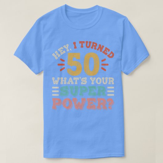 50e verjaardag 2 t-shirt (Design voorkant)