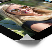 50e verjaardag 43 Photo Collage Hoera voor 50 jaar Poster (Hoek)