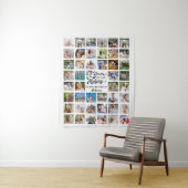 50e verjaardag 44 foto collage feest achtergrond wandkleed (In situ)