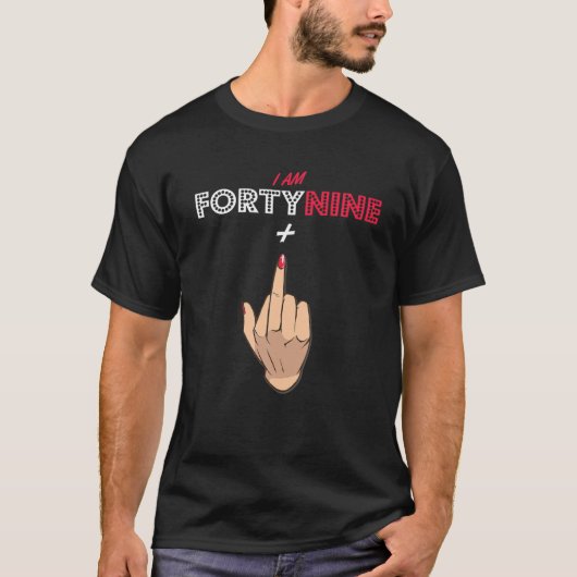50e verjaardag 49 plus 50-jarige gember t-shirt (Voorkant)