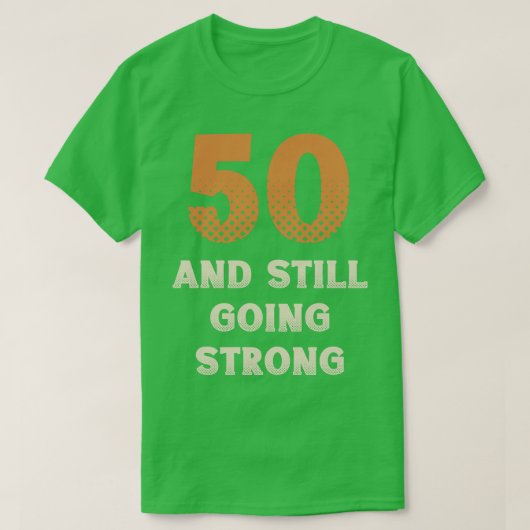 50e verjaardag 4 t-shirt (Design voorkant)