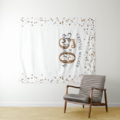 50e verjaardag 50 en FABULOUS Gold Party achtergro Wandkleed (In Situ (horizontaal))