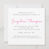 50e verjaardag 50 en verbluffend meisje roze glitt kaart (Achterkant)