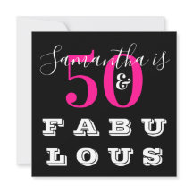 50e verjaardag 50 fabelroze verjaardag