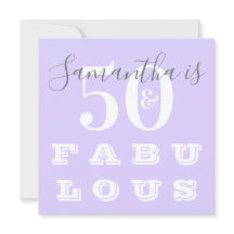 50e verjaardag 50 fantastische Paarse verjaardag