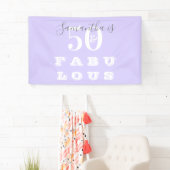 50e verjaardag 50 fantastische Paarse verjaardag Spandoek (Insitu)