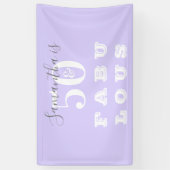 50e verjaardag 50 fantastische Paarse verjaardag Spandoek (Verticaal)