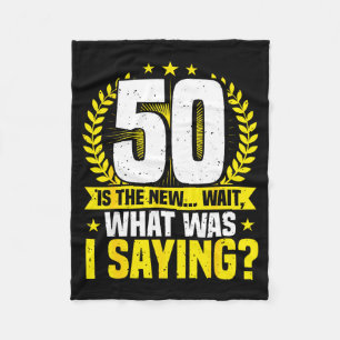 50e verjaardag, 50 is de nieuwe... Grappige 50 jaa Fleece Deken