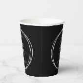 50e verjaardag 50 jaar Black Silver Party Papieren Bekers (Rechts)