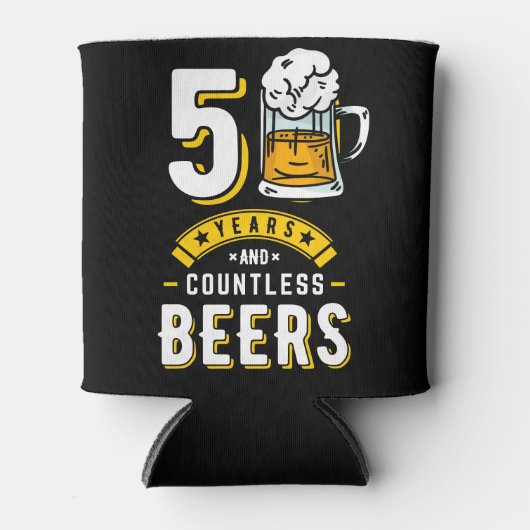 50e verjaardag 50 jaar en talloze bier blikjeskoeler (Voorkant)