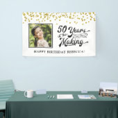 50e verjaardag 50 JAAR IN DE MAAK Foto Spandoek (Beurs)