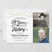 50e verjaardag 50 jaar in het zwarte goud kaart (Voorkant)