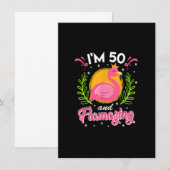 50e verjaardag 50 jaar met geweldige dames flaming kaart (Voorkant / Achterkant)