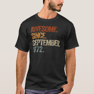 50e verjaardag 50 jaar oud Geweldige sinds septemb T-shirt