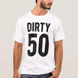 50e verjaardag 50 jaar oude vuilniswagen t-shirt
