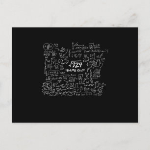 50e verjaardag 50 jaar oude wiskundige 32 briefkaart