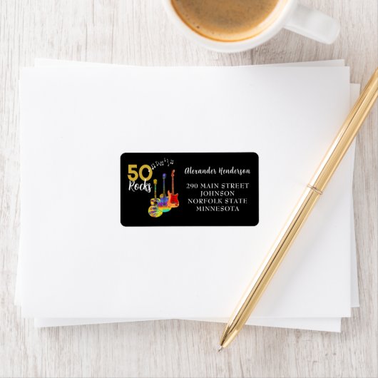 50e verjaardag 50 Rocks Etiket (Insitu)