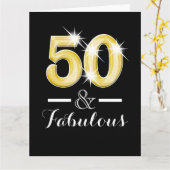 50e verjaardag 50e verjaardag kaart (Gele Bloem)