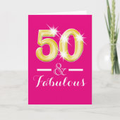 50e verjaardag 50e verjaardag kaart (Voorkant)