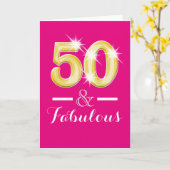 50e verjaardag 50e verjaardag kaart (Gele Bloem)