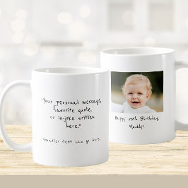 50e verjaardag aangepaste foto en bericht koffiemo koffiemok