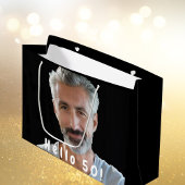 50e verjaardag aangepaste foto hallo 50 50 man man groot cadeauzakje