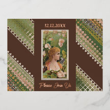 50e verjaardag Aangepaste uitnodiging Bloemen Beau