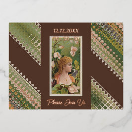 50e verjaardag Aangepaste uitnodiging Bloemen Beau